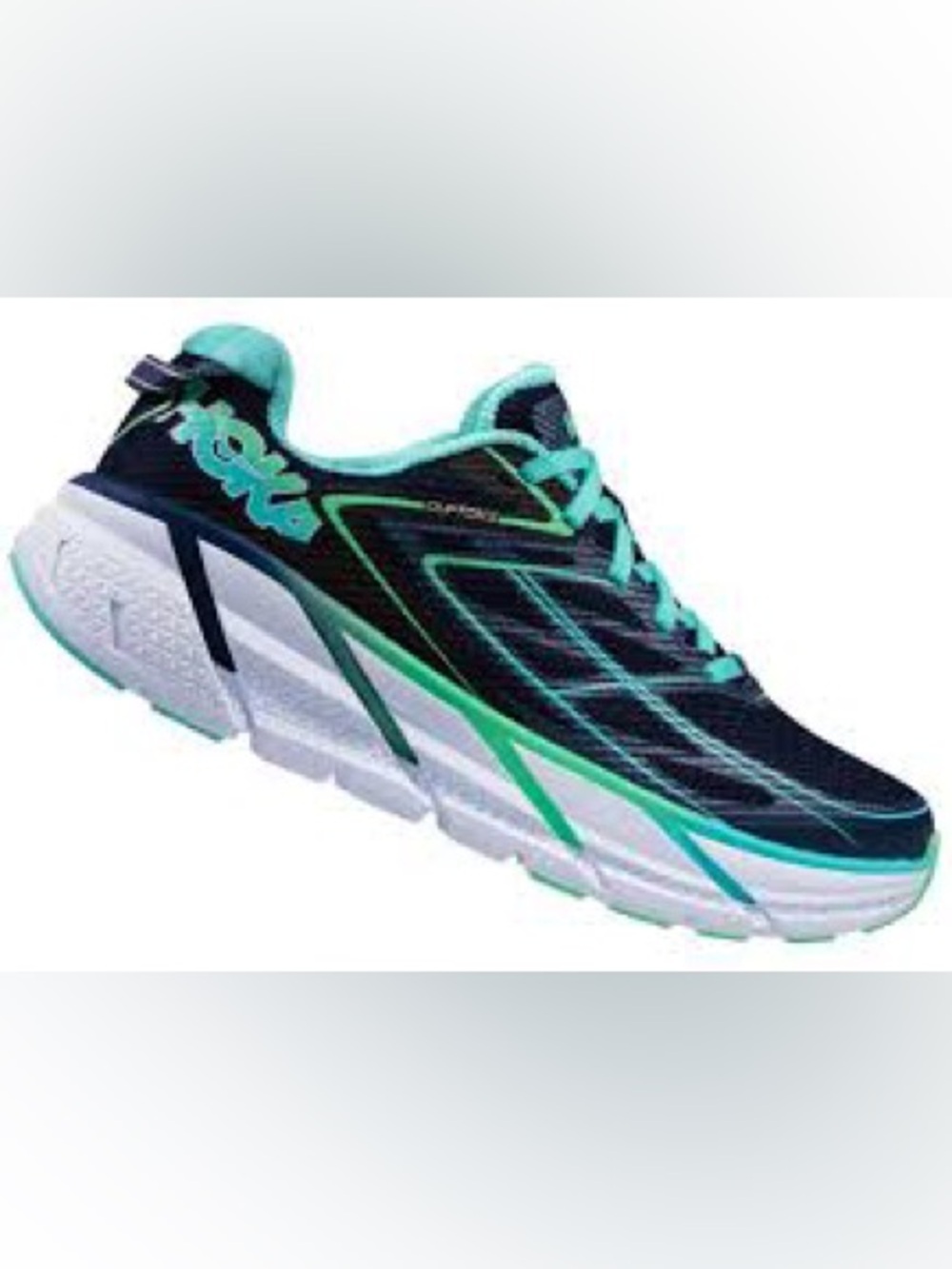 Hoka Clifton 3 Women's Neutral Support Shoes Medieval Blue/Spring Bud Mesh Sz 8